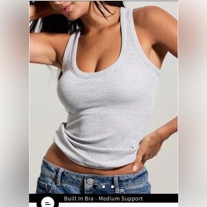 Klassy Network Ribbed Scoop Racerback Brami‎